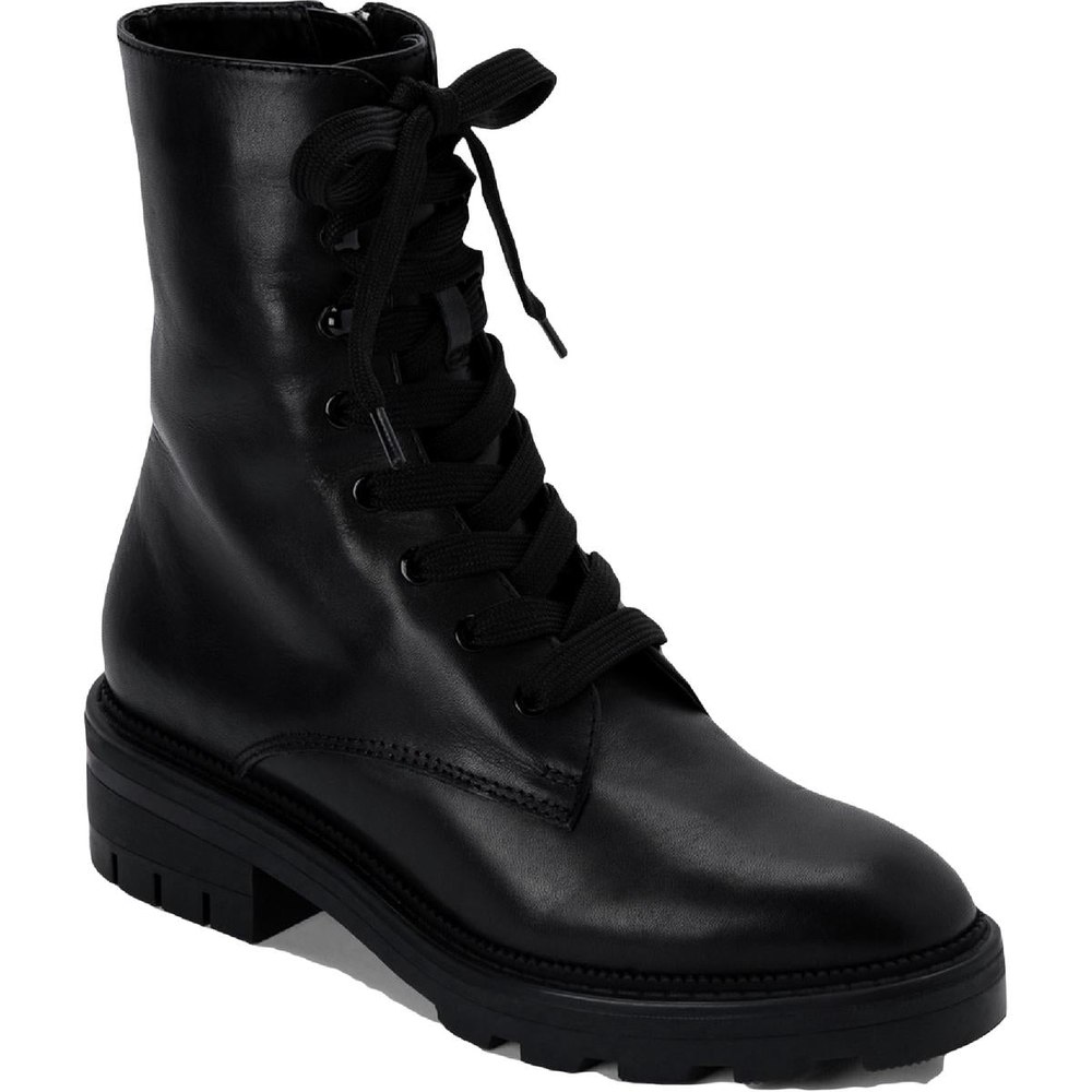 Lottie Zipper Lug Sole Combat & Lace-up Boots