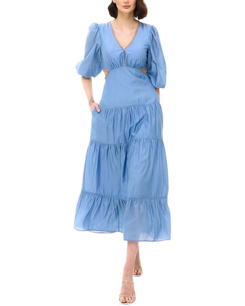 BGL Silk-Blend Midi Dress 7670781837372