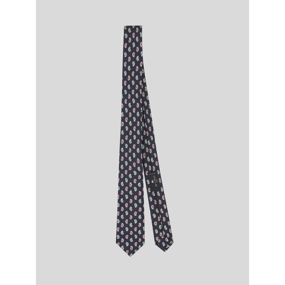 Micro Paisley Jacquard Silk Tie 7827447676988