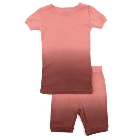 Kids Two Piece Cotton Short Pajamas Tie Dye Girls