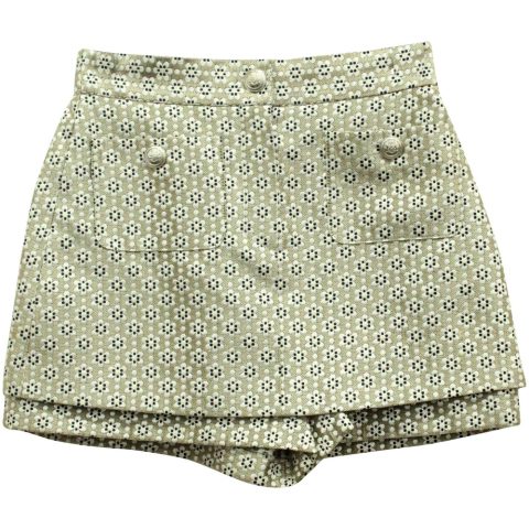 Maje Floral Printed Overlay Shorts in Multicolor Polyester 7764998094908