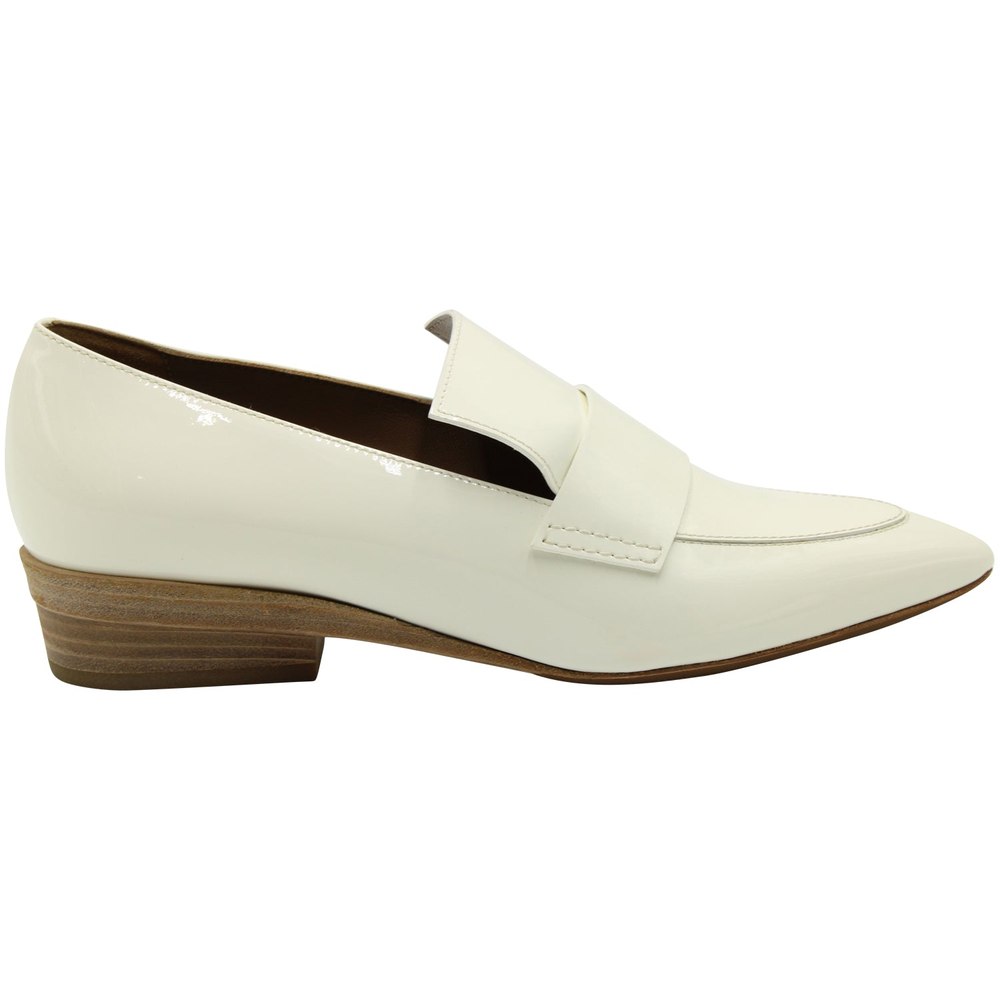Hermes Loafers in White Patent Leather 7764999438396