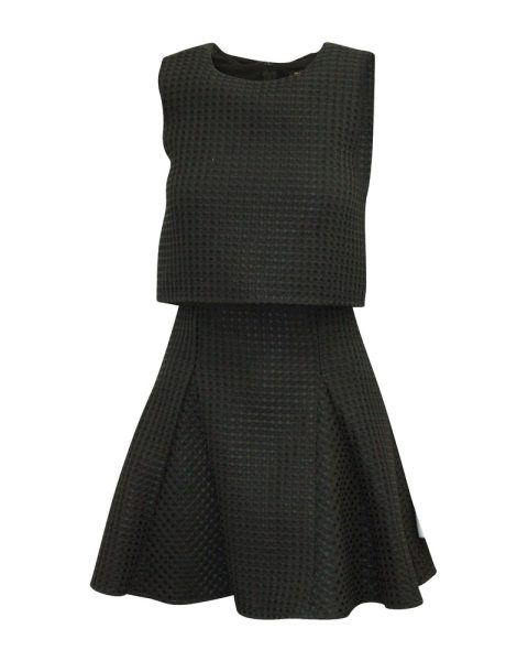 Maje Robe Trompe L’oeil Dress in Black Polyester 7765001928764