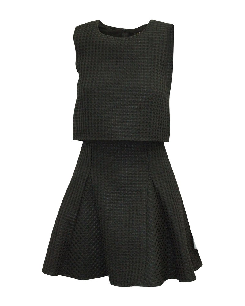 Maje Robe Trompe L’oeil Dress in Black Polyester 7765001928764