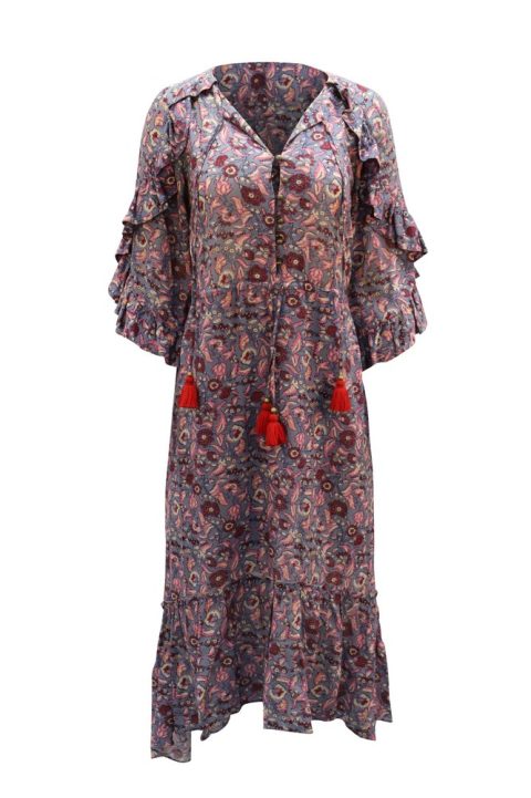 Figue Printed Boho Dress in Multicolor Viscose 7765000290364