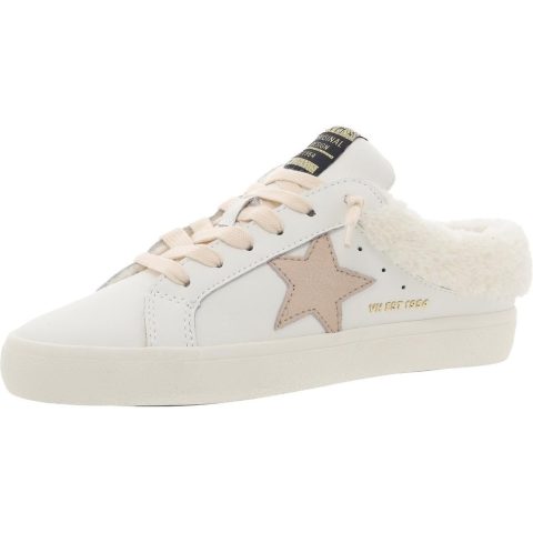 HEARTY Faux Fur Lined Leather Casual And Fashion Sneakers