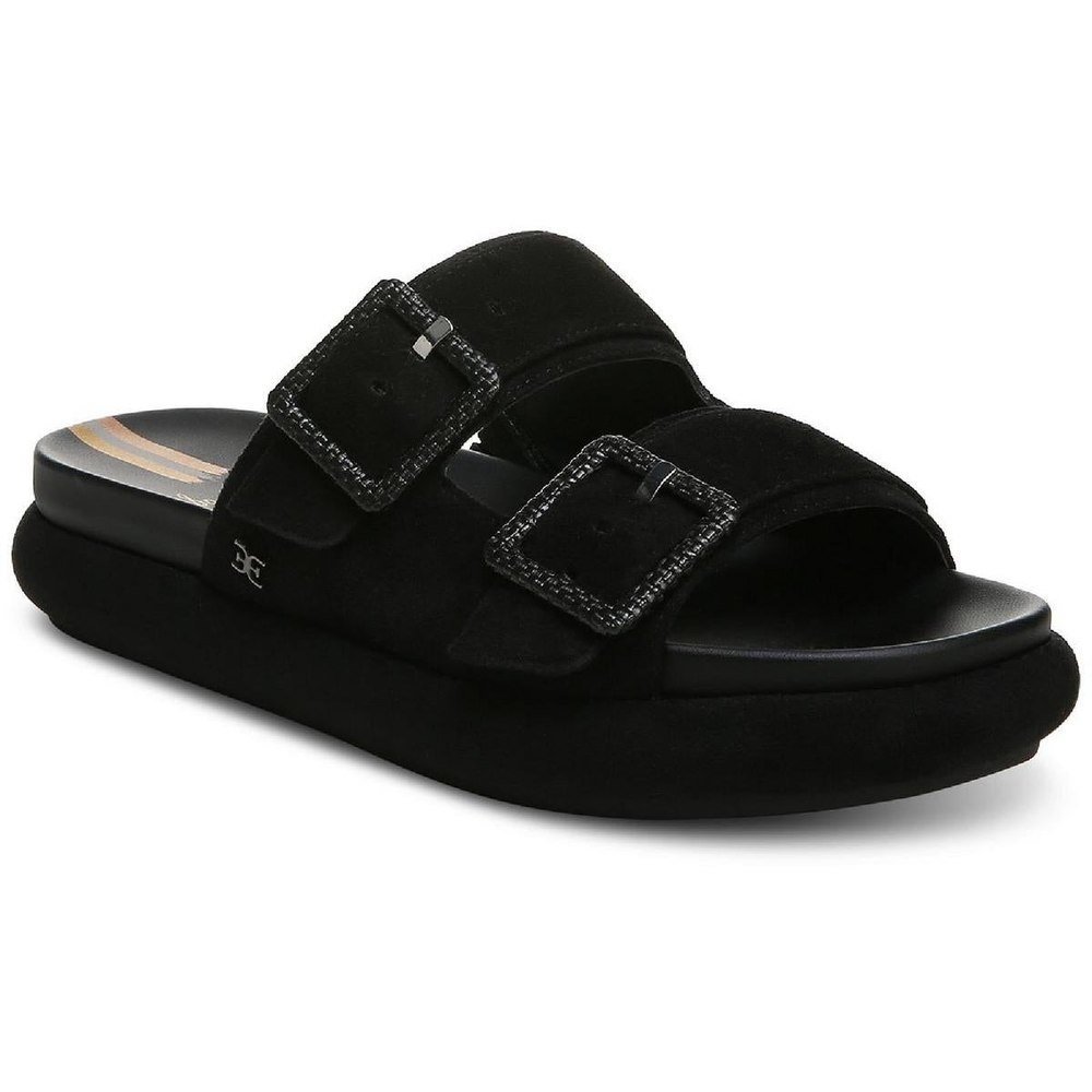 Kenzie Suede Slip On Slide Sandals
