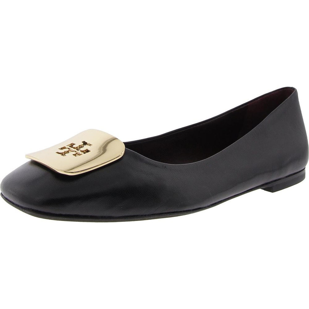 Embellished Leather Ballet Flats