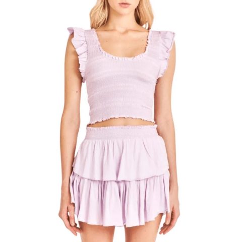 Ruffle Mini Skirt In Lilac 7765007007804