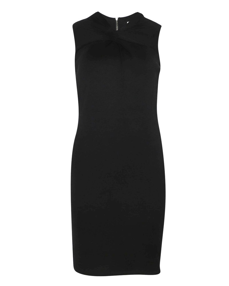 Helmut Lang V-Neck Mini Dress in Black Viscose 7765010939964