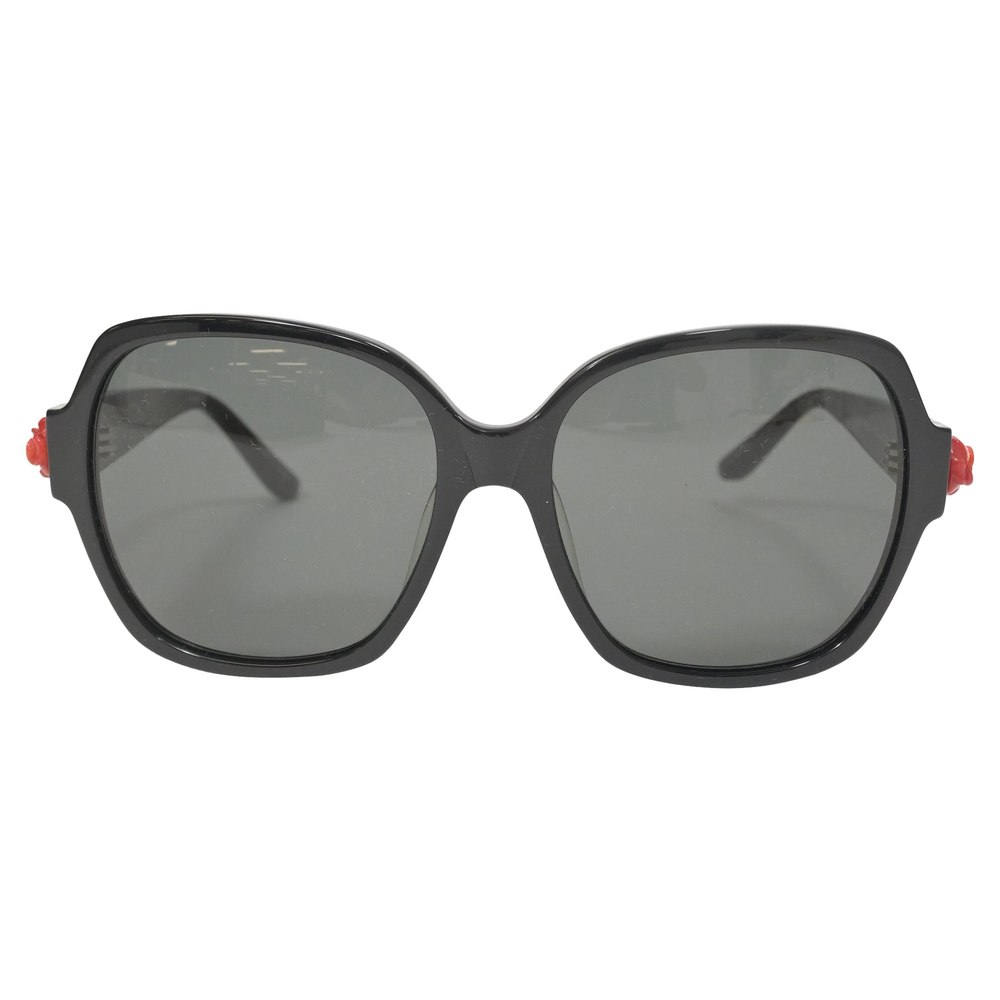 Linda Farrow X Oscar de la Renta Oversized Sunglasses in Black Acetate 7765011988540