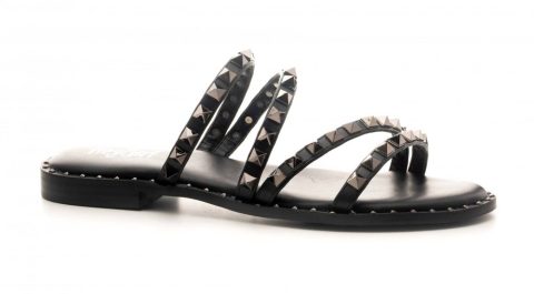 Women’s Beach Please Studded Sandals In Black 7765015199804