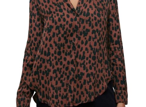 Long Sleeve Shirt In Sepia Spots 7765023490108