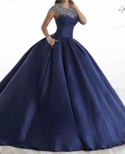 Quinceañera Dress In Navy 7765022736444