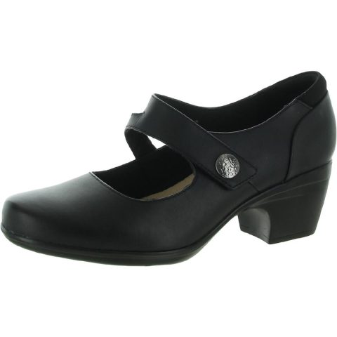 Emily Reaya Leather Dressy Mary Jane Heels