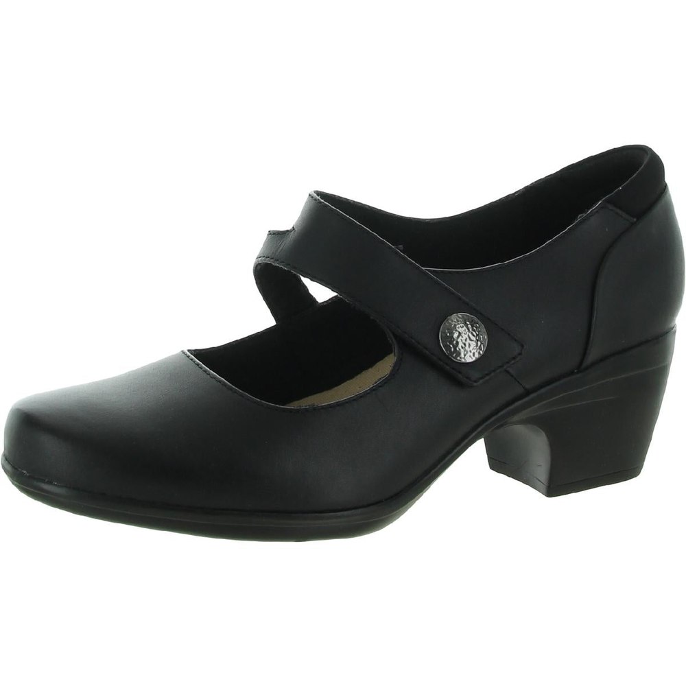 Emily Reaya Leather Dressy Mary Jane Heels
