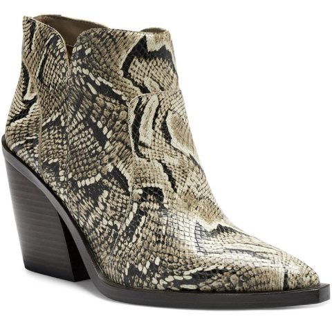 Gradesha Block Heel Ankle Boots
