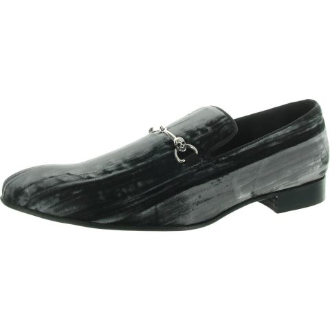 Embellished Velvet Loafers