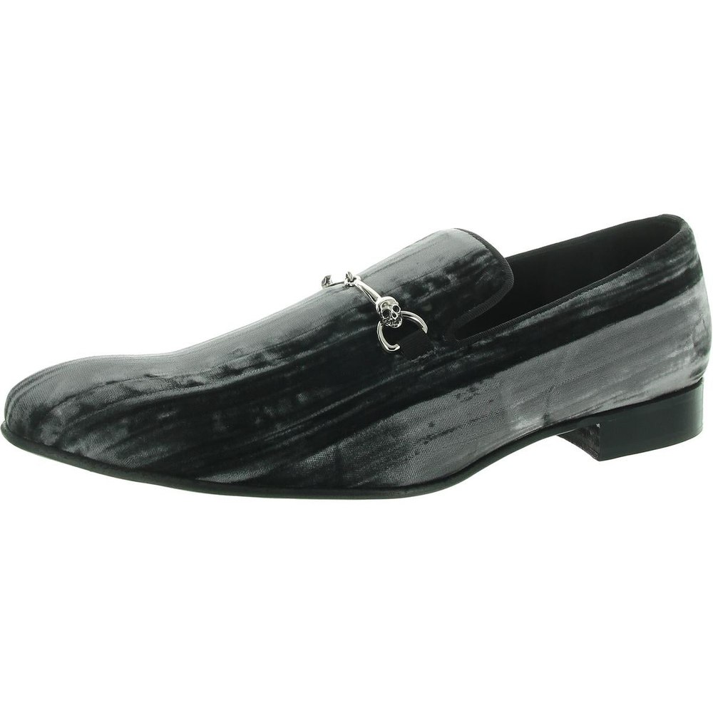 Embellished Velvet Loafers