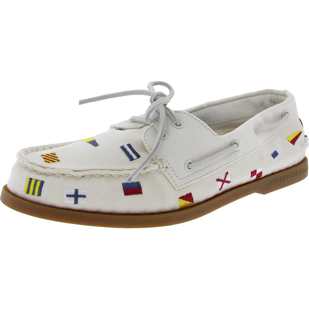 Lace-Up Textured Boat Shoes