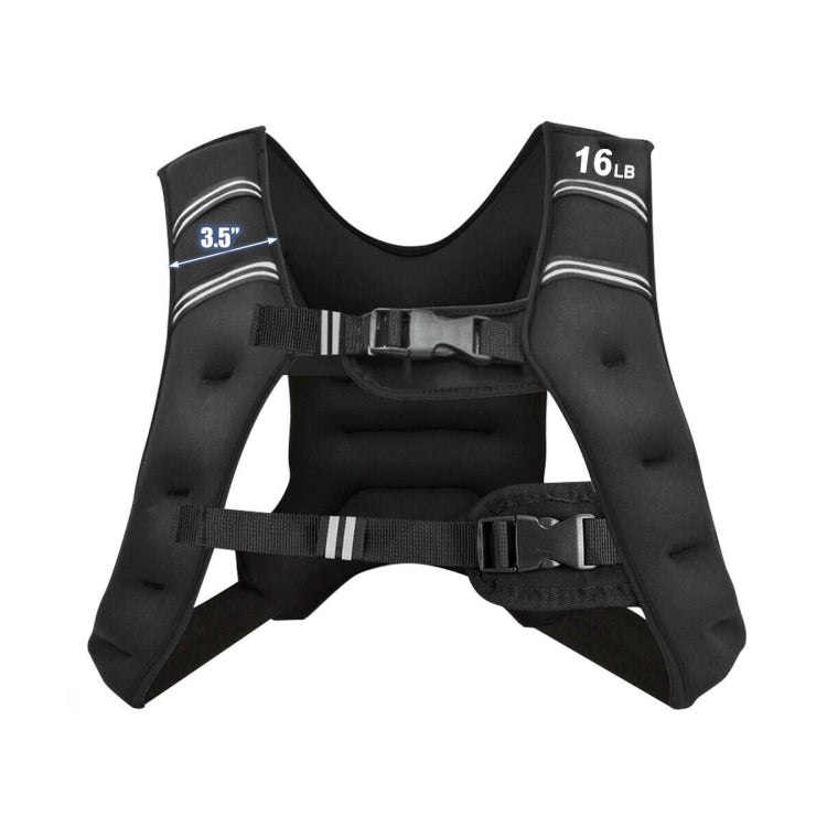 Workout Weighted Vest with Mesh Bag Adjustable Buckle-16 lbs 7672870764604