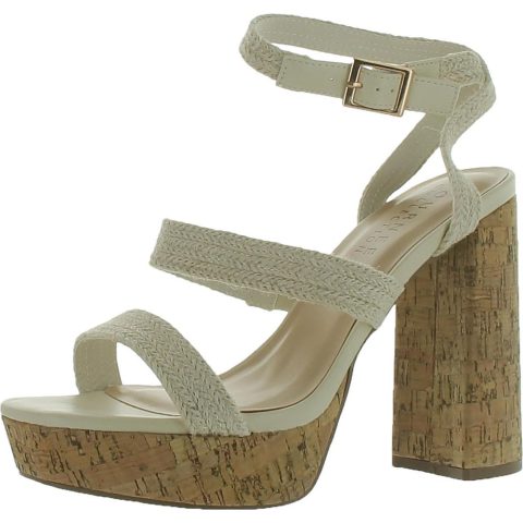 Strappy Open Toe Block Heel