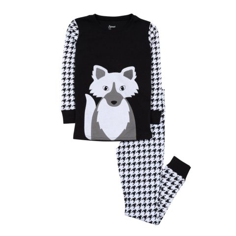 Kids Two Piece Cotton Pajamas Full Fox
