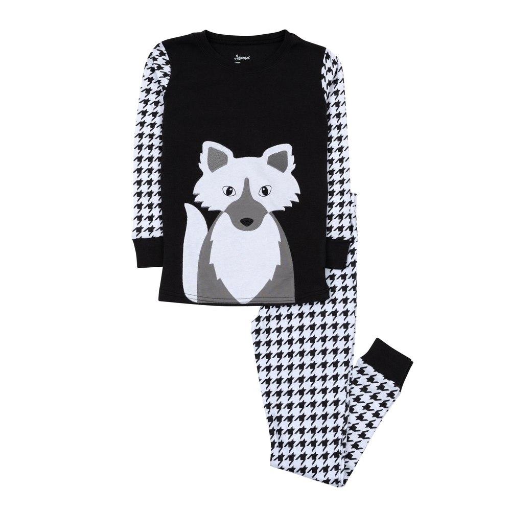 Kids Two Piece Cotton Pajamas Full Fox