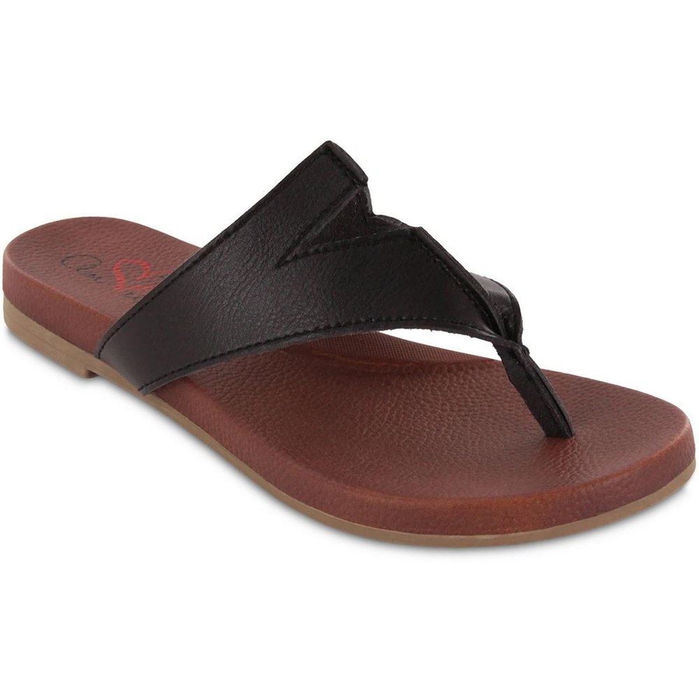 Patriciaa Faux Leather Summer Thong Sandals