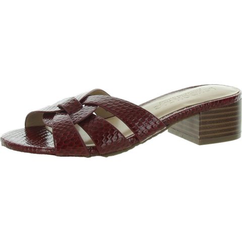 Sonnet Slip On Round Open Toe Slide Sandals