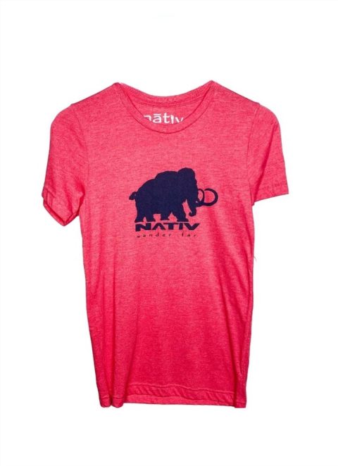 Men’s Mammoth Short Sleeve Tee In Red Triblend 7765035876412