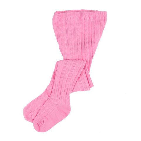Girls Cable Knit Tights Classic Solid Color