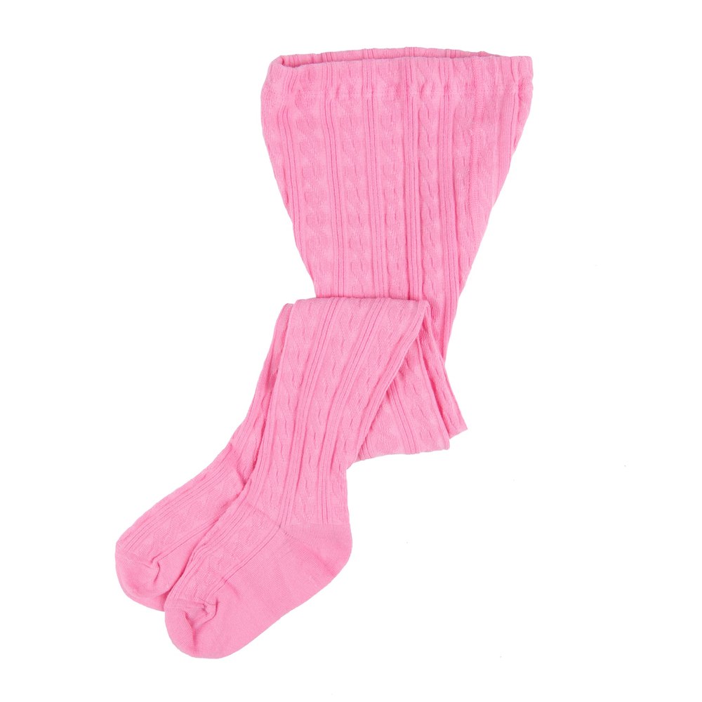 Girls Cable Knit Tights Classic Solid Color