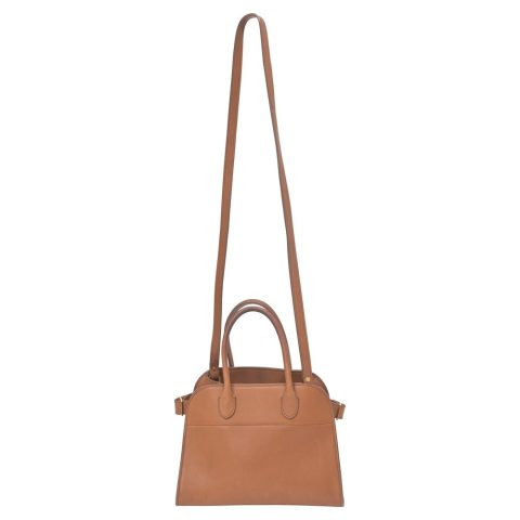 The Row Margaux 10 Hand Bag in Brown Leather 7765034270780