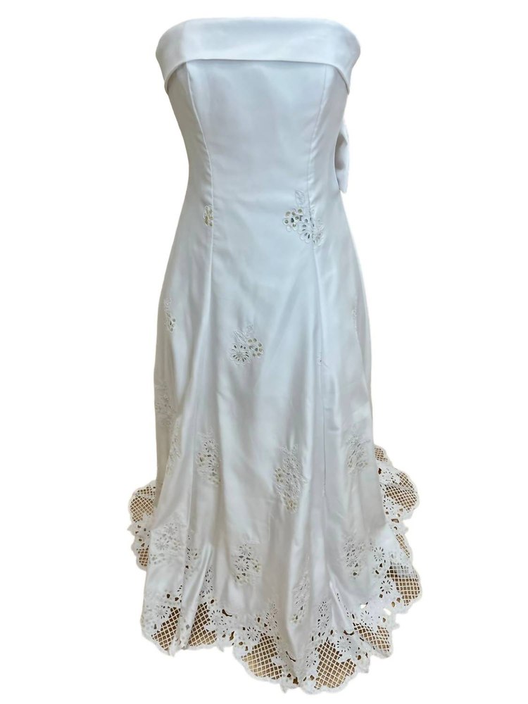 Women’s Off Shoulder Wedding Dress In White 7765053440060