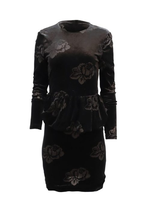 Ganni Bloomsbury Dress in Black Polyester 7765054324796