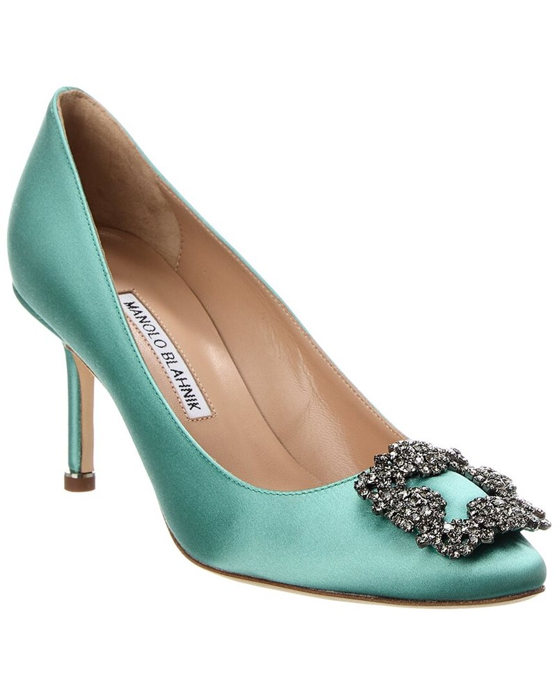 Manolo Blahnik Hangisi 90 Satin Pump 7765056454716