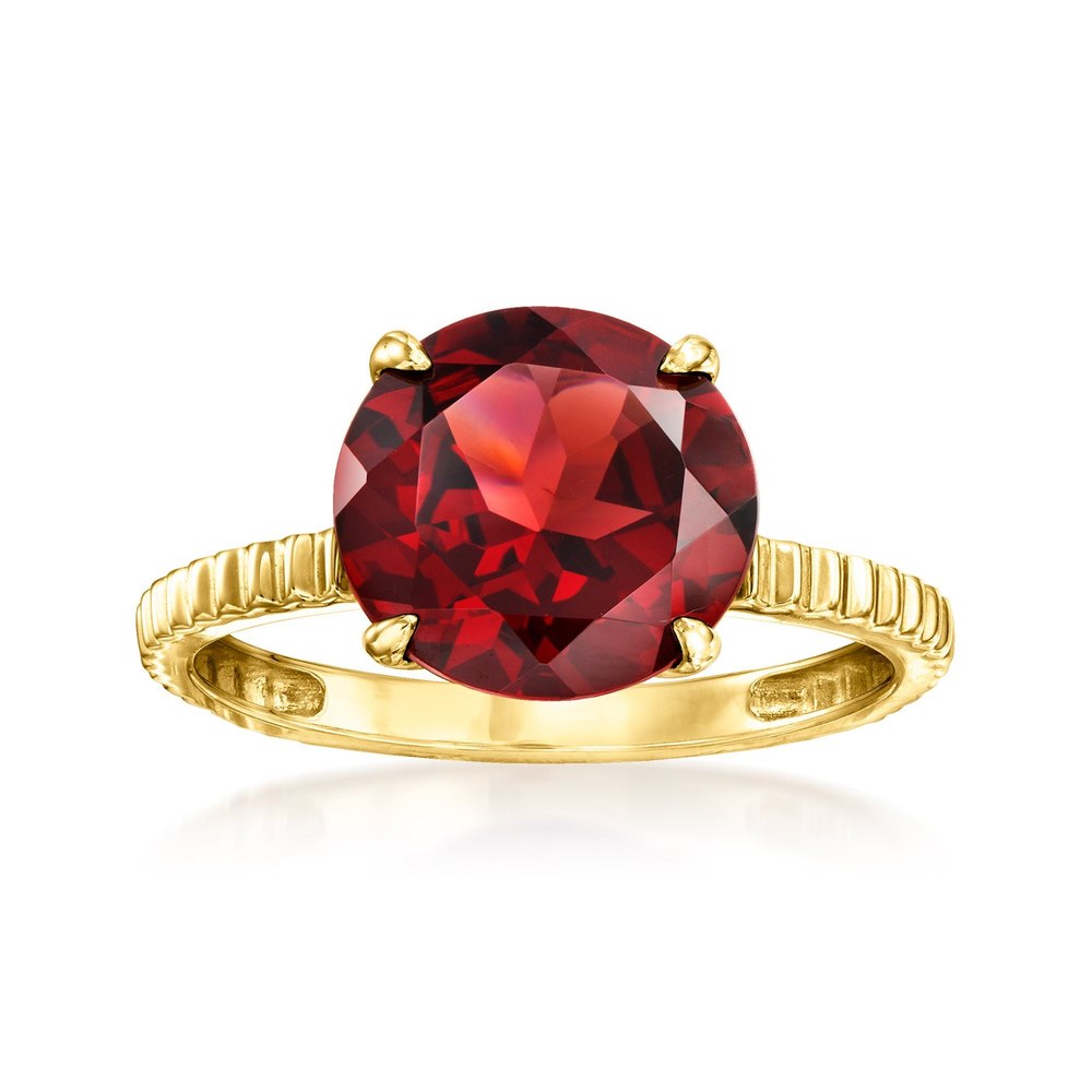 Ross-Simons Garnet Ring in 14kt Yellow Gold 7827696025660