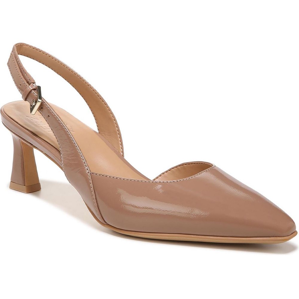 Dalary Buckle Pointed Toe Slingback Heels