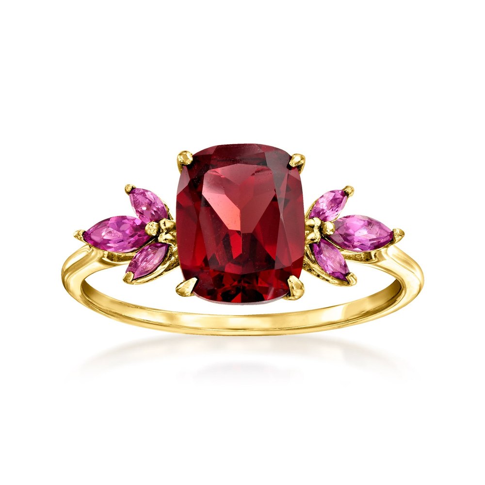 Ross-Simons Garnet Ring With . Rhodolite Garnet in 14kt Yellow Gold 7827702120508