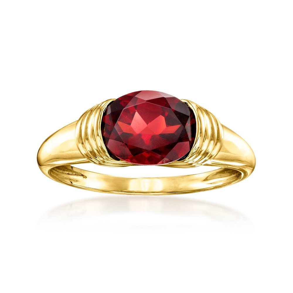 Ross-Simons Garnet Ring in 14kt Yellow Gold 7827704315964
