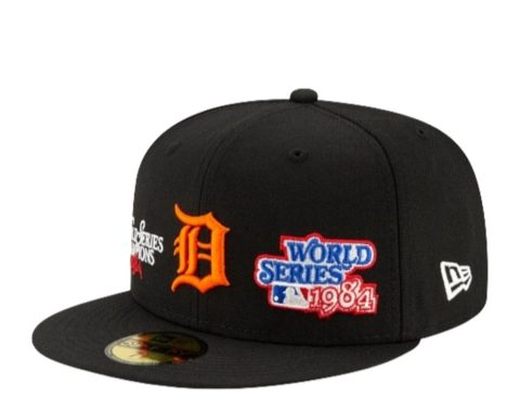 New Era 59Fifty Detroit Tigers Champions Black Fitted Hat 60185220 7676445884476