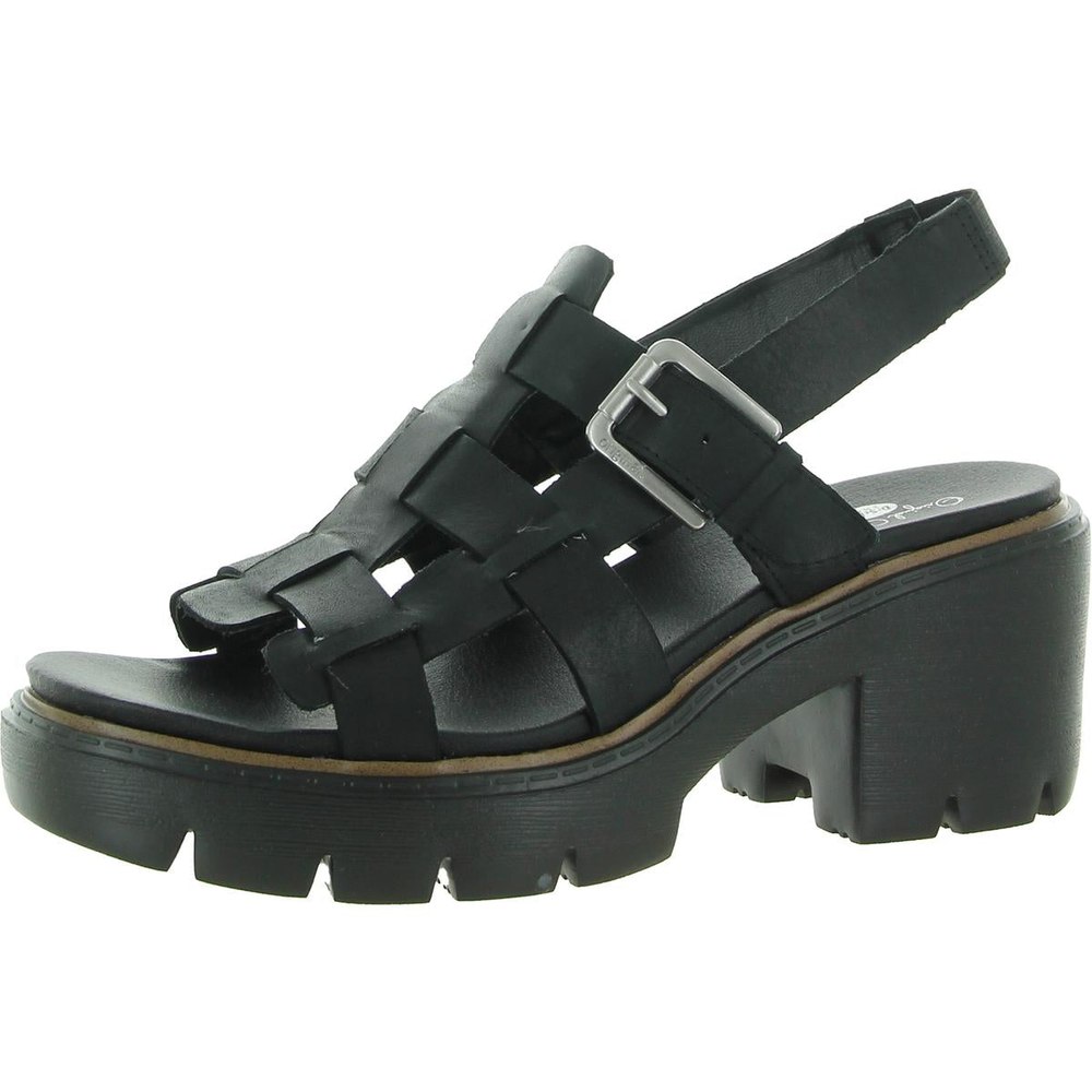 After Glow Leather Strappy Slingback Sandals