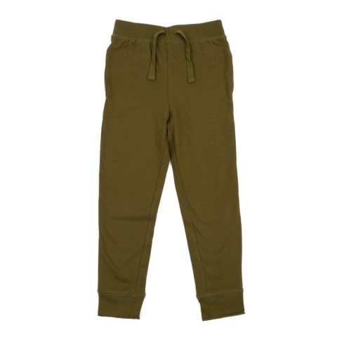 Kids Drawstring Jogger Pants Boho Solid Color