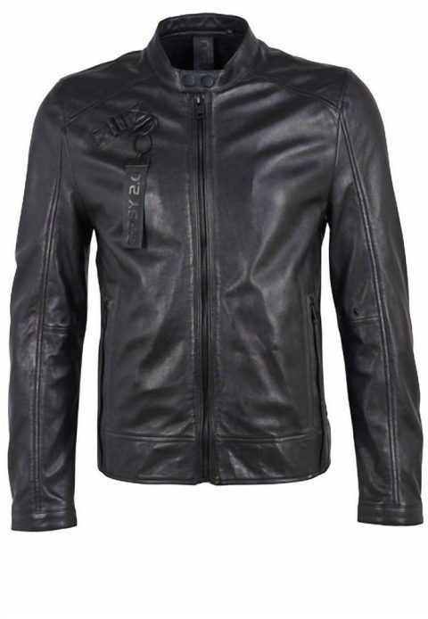 Men’s Leather Jacket In Black 7765086797884