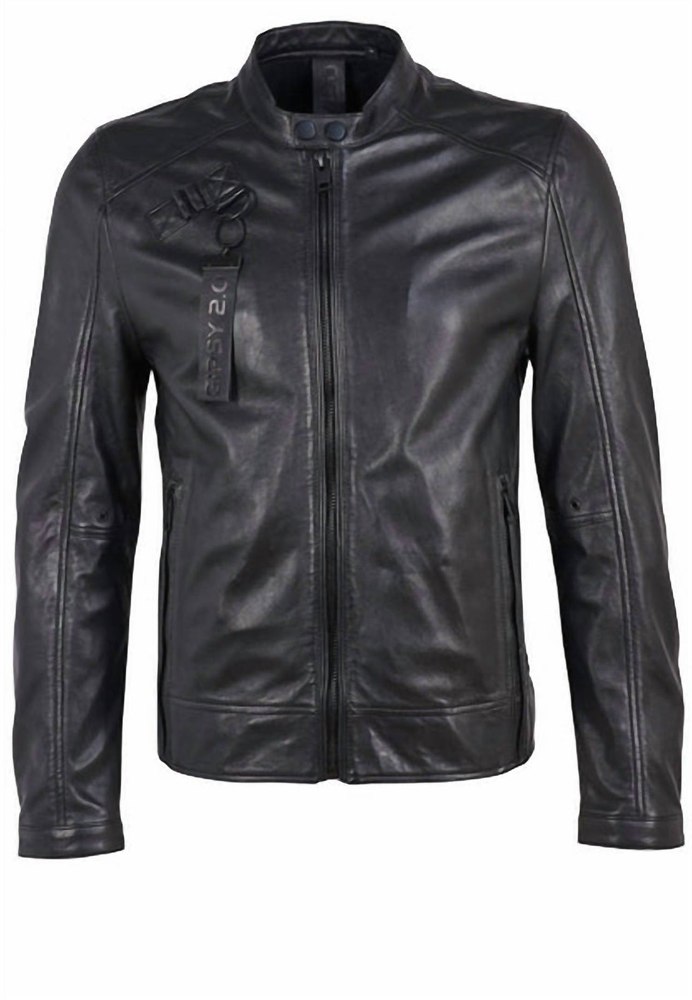 Men’s Leather Jacket In Black 7765086797884