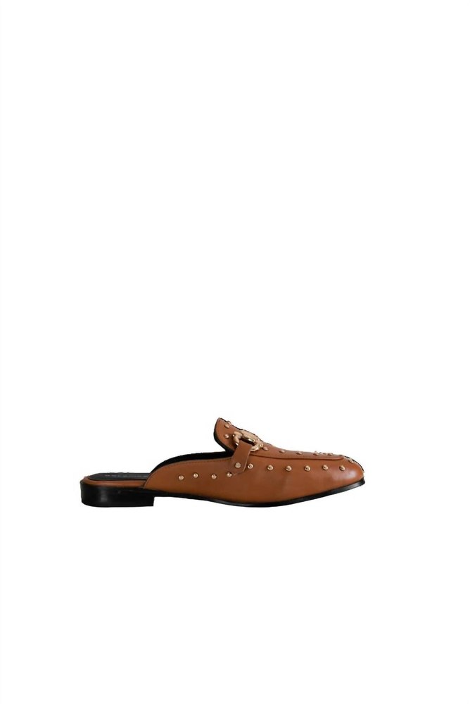 Women’s Romee Premium Leather Mules In Camel 7765094072380