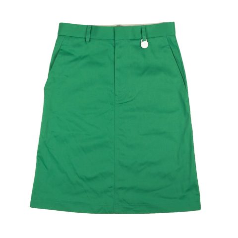 Green Straight Pencil Skirt