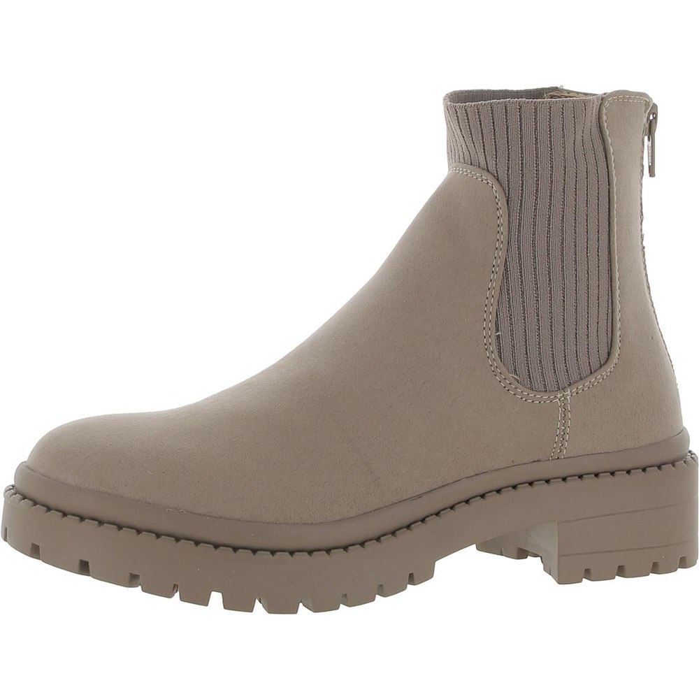 JHAZZEL Round Toe Casual Ankle Boots