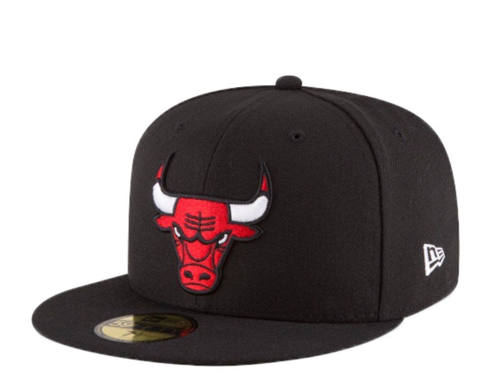 New Era 59Fifty NBA Chicago Bulls Alternate Black/Red Fitted Hat 70343698 7676482814012